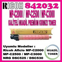 RICOH 842032 Kırmızı Muadil Premium Toner 16000 Sayfa / MP-C2000, MP-C2500, MP-C3000