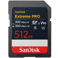 SANDISK 512GB Extreme PRO SDXC UHS-II V90 300MB/s SD Card丨SDSDXDM-512G-GN4IN