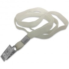 SARFF 15311202T Eko Metal Klipsli Kart Askı İpi Beyaz 50'Li 