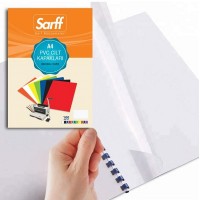 SARFF 15201012 Beyaz A4 PVC Opak Cilt Kapağı 100 Adet
