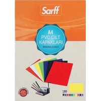 SARFF 15201017 Sarı A4 PVC Opak Cilt Kapağı 100 Adet