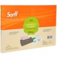 Sarff 15309015 Parlak Laminasyon Filmi A3 125 mikron 100 Adet