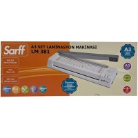 Sarff LM381 Laminasyon Makinesi A3 SET (Laminasyon + Giyotin + Köşe Alma Aparatı)