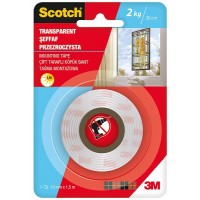 Scotch® 4004 Şeffaf Montaj Bandı 19mm x 1,5m 