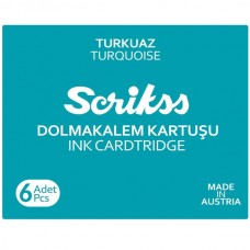 Scrikss Turkuaz Dolma Kalem Kartuş 6'Lı Paket M000SAFFD0655A Scrikss Turkuaz Dolma Kalem Kartuş 6'Lı Paket M000SAFFD0655A