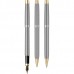 Scrikss Venus 722W Gold Krom Tükenmez - Versatil - Dolma Kalem M Uç Üçlü Set Balıksırtı Desenli T00SAII722WGKA Scrikss Venus 722W Gold Krom Tükenmez - Versatil - Dolma Kalem M Uç Üçlü Set Balıksırtı Desenli T00SAII722WGKA