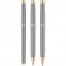Scrikss Venus 722W Gold Krom Tükenmez - Versatil - Dolma Kalem M Uç Üçlü Set Balıksırtı Desenli T00SAII722WGKA Scrikss Venus 722W Gold Krom Tükenmez - Versatil - Dolma Kalem M Uç Üçlü Set Balıksırtı Desenli T00SAII722WGKA