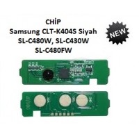 Samsung CLT-K404S Siyah Toner CHİP, SL-C480W, SL-C430W, SL-C480FW