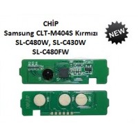 Samsung CLT-M404S Kırmızı Toner CHİP, SL-C480W, SL-C430W, SL-C480FW
