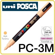 Uni PC-3M Açık Turuncu POSCA 0.9-1.3 Su Bazlı Poster Markörü