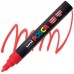 Uni PC-5M Floresan Kırmızı POSCA 1.8-2.5mm Su Bazlı Poster Markörü