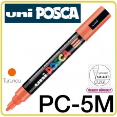 Uni PC-5M Turuncu POSCA 1.8-2.5 Su Bazlı Poster Markörü
