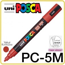Uni PC-5M Yakut Kırmızı POSCA 1.8-2.5mm Su Bazlı Poster Markörü