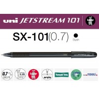Uniball SX-101 Siyah JETSTREAM 0.7 Mürekkepli Roller Hızlı Yazı Kalemi