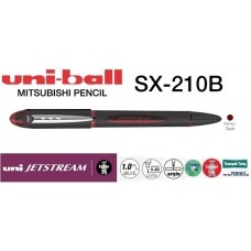 Uniball SX-210B JETSTREAM Mürekkepli 1.0 Roller Hızlı Yazı Kalemi Kırmızı/Siyah