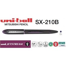 Uniball SX-210B JETSTREAM Mürekkepli 1.0 Roller Hızlı Yazı Kalemi Mor/Siyah