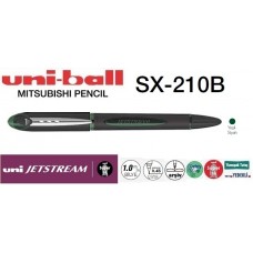 Uniball SX-210B JETSTREAM Mürekkepli 1.0 Roller Hızlı Yazı Kalemi Yeşil/Siyah