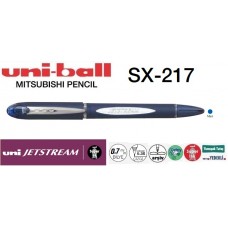 Uniball SX-217 JETSTREAM Mürekkepli 0.7 Roller Hızlı Yazı Kalemi Mavi