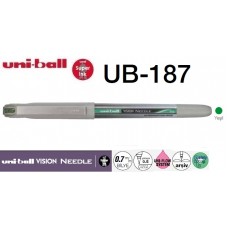 Uniball UB-187 Vision Needle 0.7 İğne Uçlu Kalem Yeşil