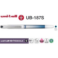 Uniball UB-187S Eye Needle 0.7 İğne Uçlu Kalem Mavi/Siyah