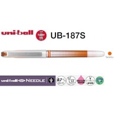 Uniball UB-187S Eye Needle 0.7 İğne Uçlu Kalem Turuncu
