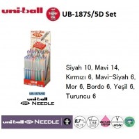 Uniball UB-187S/5D Eye Needle 0.7 İğne Uçlu Kalem 60'Lı Set