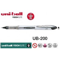 Uniball UB-200 Vision Elite 0.8 Roller Kalem Siyah Uniball UB-200 Vision Elite 0.8 Roller Kalem Siyah