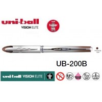 Uniball UB-200B Vision Elite 0.8 Roller Kalem Kahverengi/Siyah Uniball UB-200B Vision Elite 0.8 Roller Kalem Kahverengi/Siyah