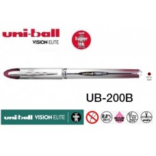 Uniball UB-200B Vision Elite 0.8 Roller Kalem Kırmızı/Siyah