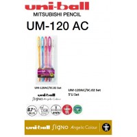 Uniball UM-120NM/5C.02 Signo Noble Metal 0.8 Jel Kalem 5'Li Set Uniball UM-120NM/5C.02 Signo Noble Metal 0.8 Jel Kalem 5'Li Set