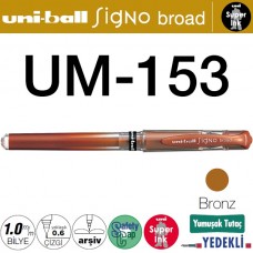 Uniball UM-153 Signo BROAD 1.0 Davetiye Kalemi Bronz