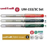 Uniball UM-153/3C Signo BROAD 1.0 İmza Kalemi 3'Lü Set