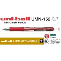 Uniball UMN-152 Signo Micro 0.7 Retractable Jel Kalem Kırmızı