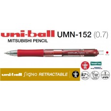 Uniball UMN-152 Signo Micro 0.7 Retractable Jel Kalem Kırmızı