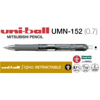 Uniball UMN-152 Signo Micro 0.7 Retractable Jel Kalem Siyah
