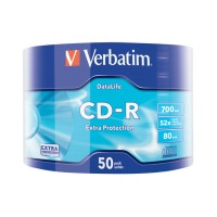 Verbatim 43787 CD-R 50 Wrap Extra Protection 52x 700MB Verbatim 43787 CD-R 50 Wrap Extra Protection 52x 700MB