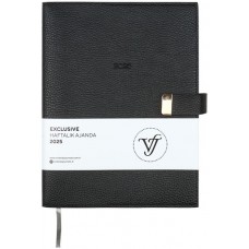 VICTORIA'S JOURNALS VJ-124-1405 Exclusive A4 (19x25) Haftalık Ajanda Ivory 100 Gr. 144 Yaprak Yaldız Kenar İçi Değişebilir