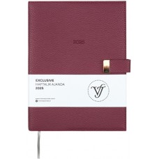 VICTORIA'S JOURNALS VJ-124-1407 Exclusive A4 (19x25) Haftalık Ajanda Ivory 100 Gr. 144 Yaprak Yaldız Kenar İçi Değişebilir
