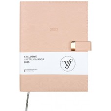 VICTORIA'S JOURNALS VJ-124-1408 Exclusive A4 (19x25) Haftalık Ajanda Ivory 100 Gr. 144 Yaprak Yaldız Kenar İçi Değişebilir