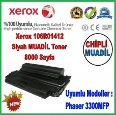 Xerox 106R01412 Siyah Yüksek Kapasiteli Premium MUADİL Toner Kartuşu 8000 Sayfa,Phaser 3300MFP Xerox 106R01412 Siyah Yüksek Kapasiteli Premium MUADİL Toner Kartuşu 8000 Sayfa,Phaser 3300MFP