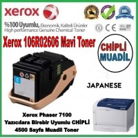 Xerox 106R02606 Mavi Muadil Japanese Toner Kartuşu 4500 Sayfa,Phaser 7100